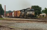 NS 9285 sb freight with fading light